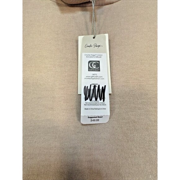 Charlie Paige Womens Soft Cozy Lounge Sweater Size S/P Pale Pink Casual - Picture 4 of 14